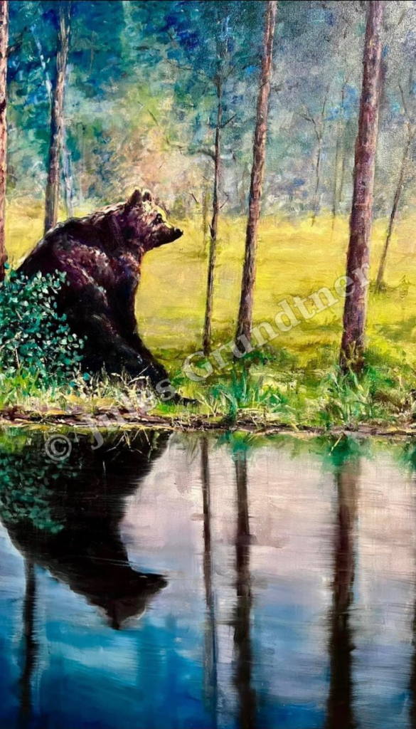 Still Water — original painting by Julie Grundtner, Evergreen, Colorado